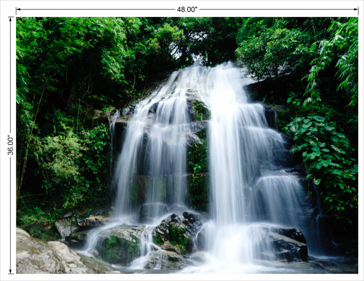 Watterfall With Full White Water