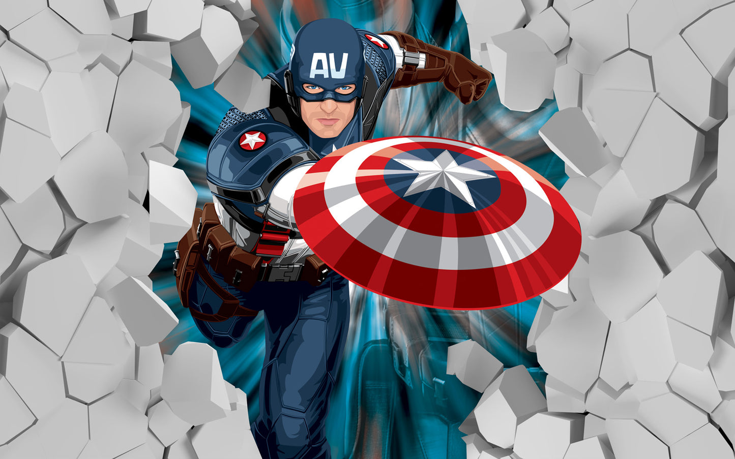 Captain America 3D Wallpaper