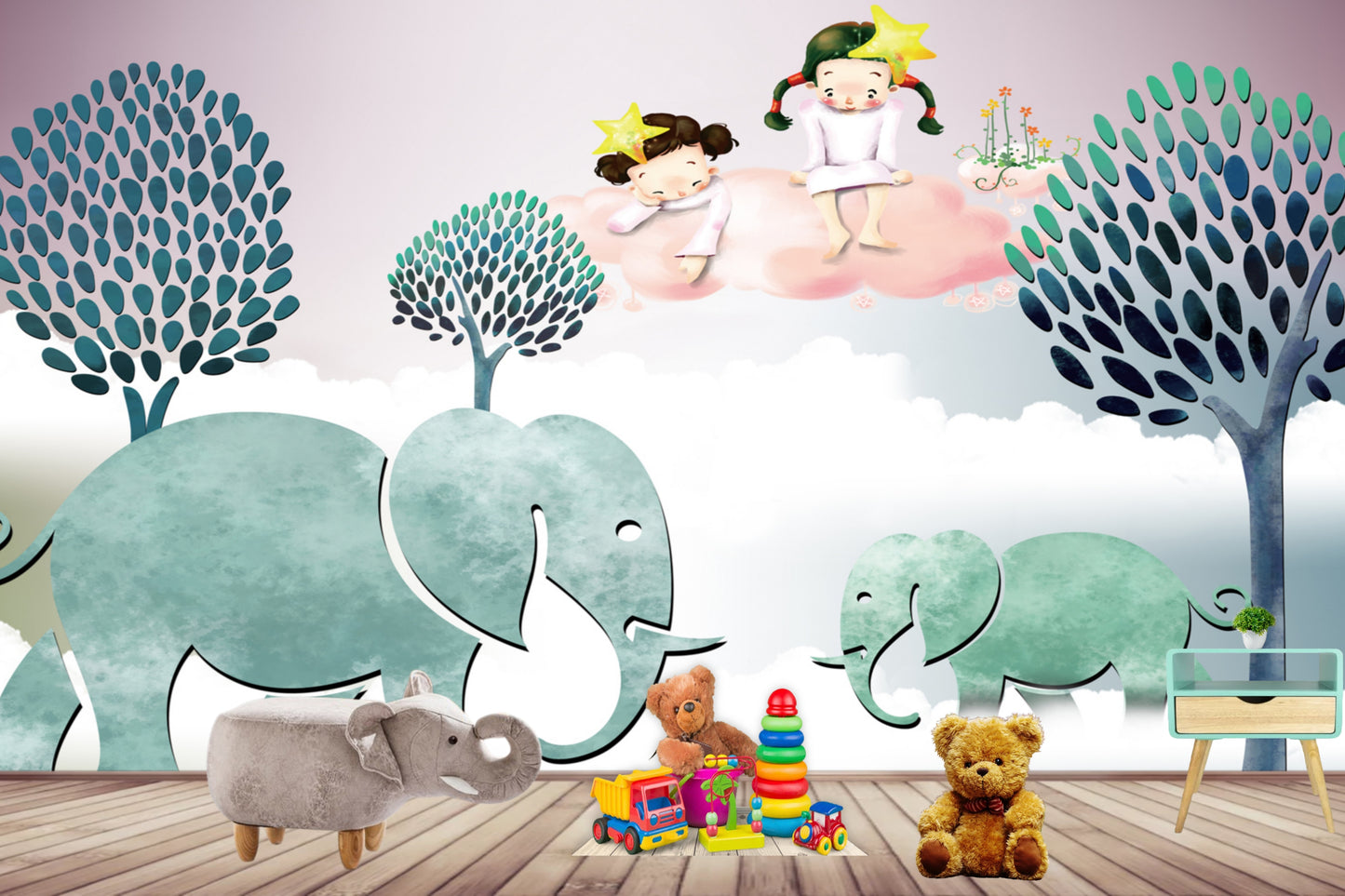 New Arrivals Elephant Kids Wallpaper