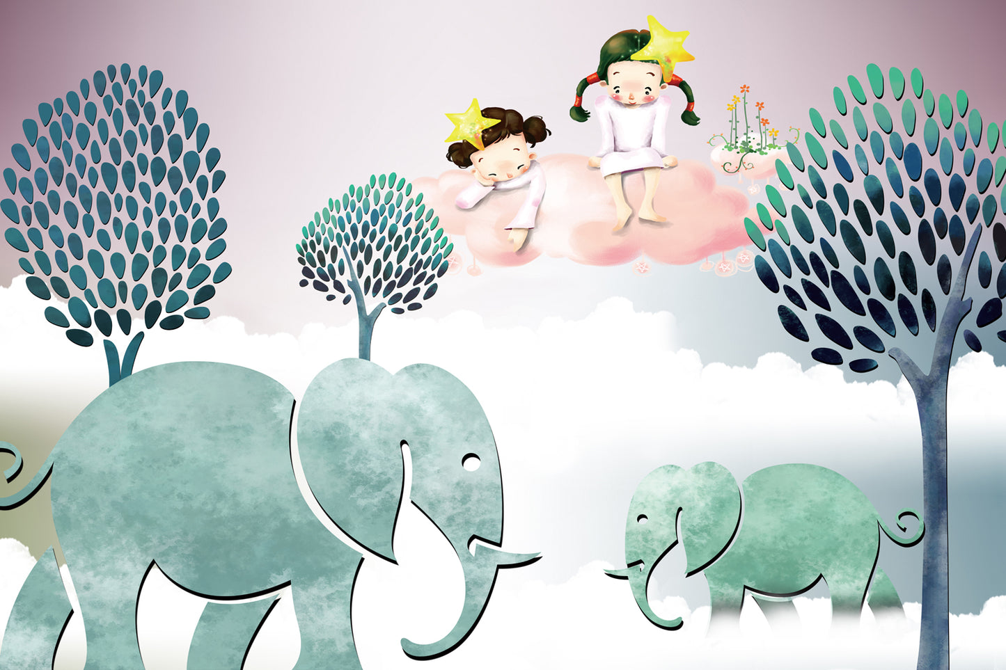 New Arrivals Elephant Kids Wallpaper