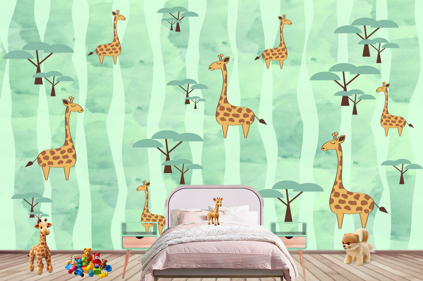 Giraffe Kids Animal Wallpaper