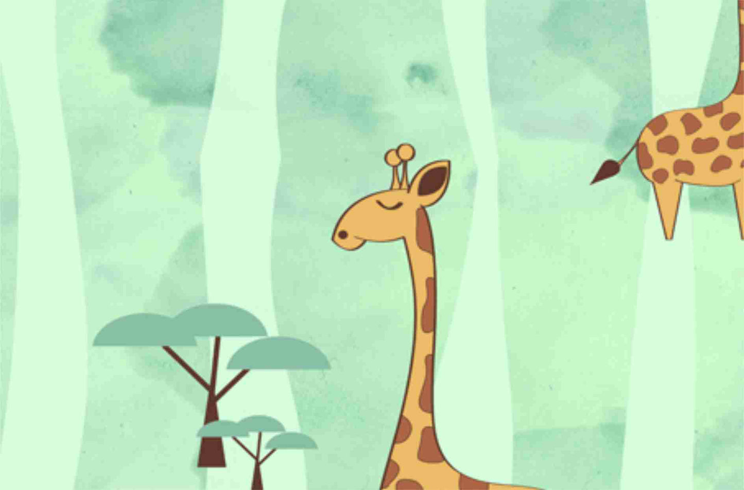 Giraffe Kids Animal Wallpaper