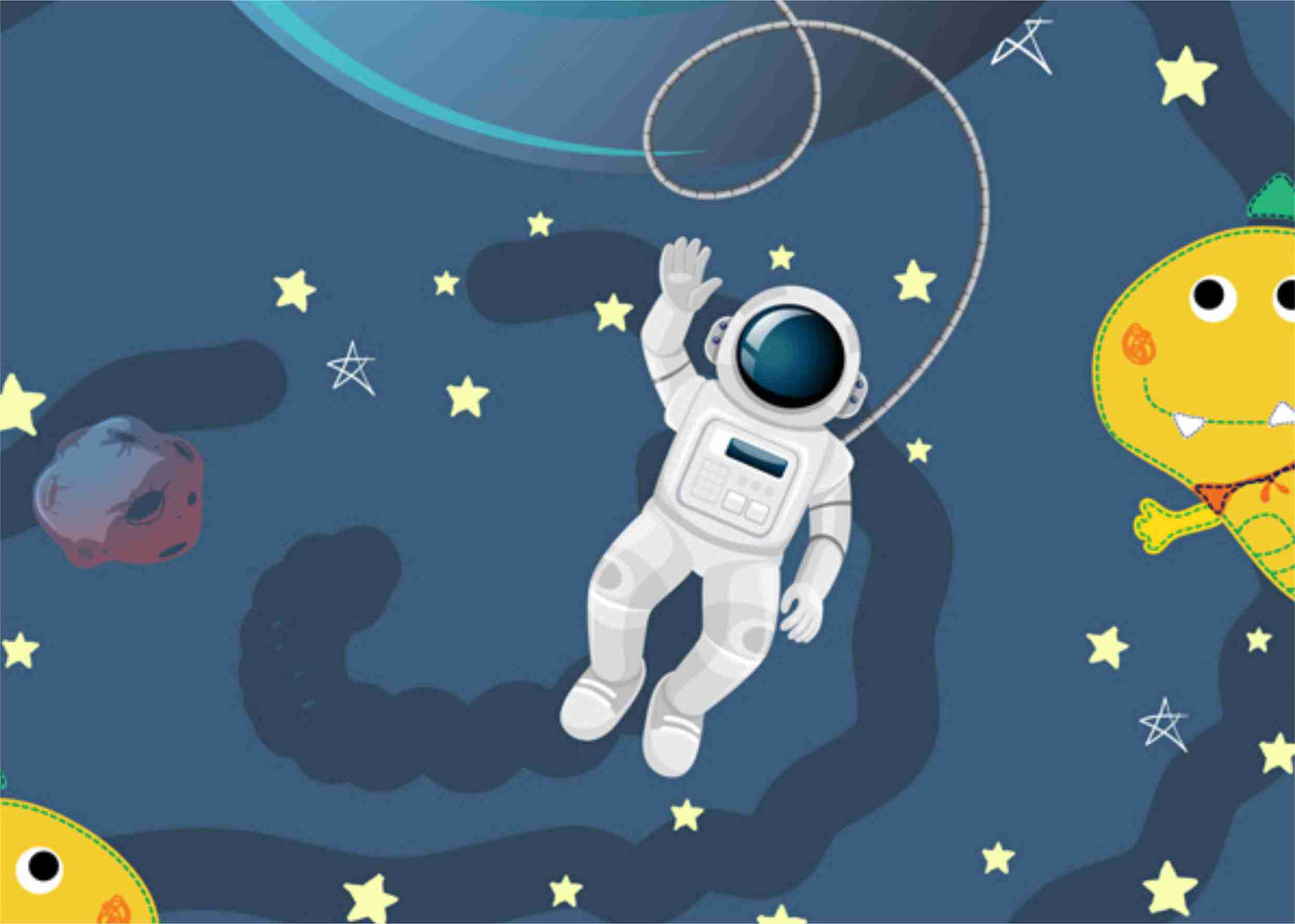 Astronaut Galaxy Kids Wallpaper