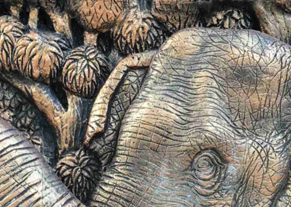 Mural Elephant Family 2