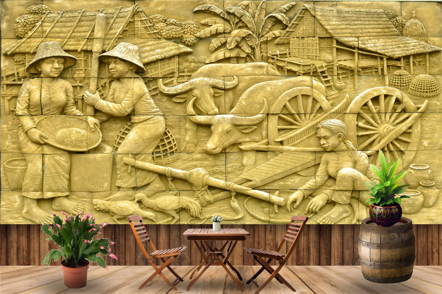 Farming Mural Wallpaper