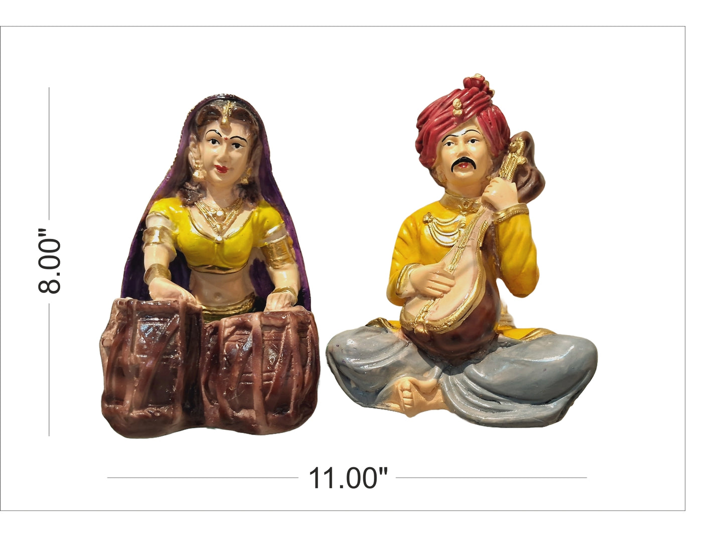 Rajasthani Couple Music Set 0f 2